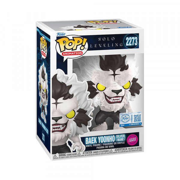 Funko POP! Solo Leveling: Baek Yoonho (Silvermane) (2273) (Flocked Chase Limited Edition)